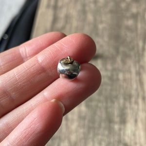 PANDORA Sterling Silver & 14K Gold Apple of my Eye Charm